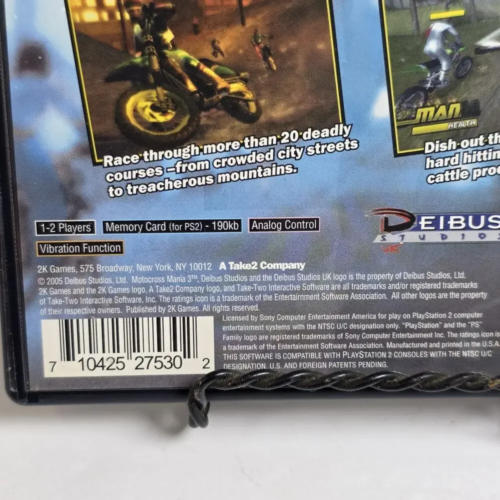 Motocross Mania 3 (Sony Playstation 2 PS2, 2005) Complete CIB